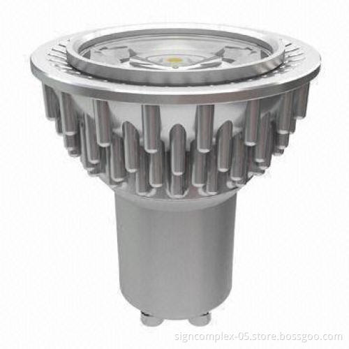 LED Spotlight with 5W Equal to a 40 to 50W Conventional Spotlight, Aluminum and PC Materials